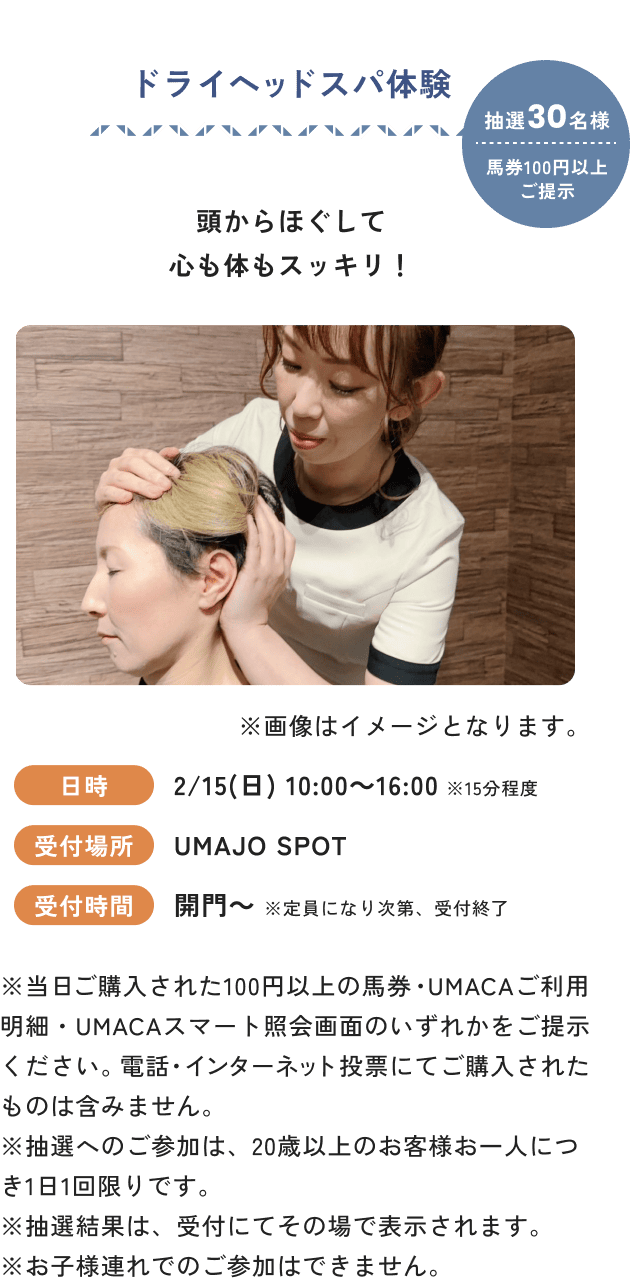 ドライヘッドスパ体験