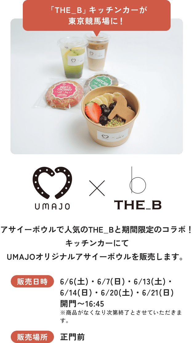 THE_B キッチンカーが東京競馬場に！