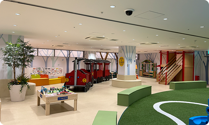 こどものための室内あそび場も♪