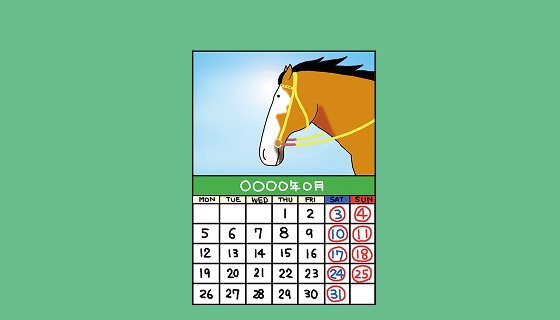 中央競馬はいつ開催してる？